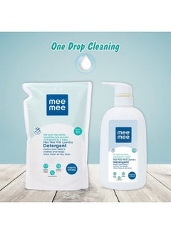 mee mee Mild Baby Liquid Laundry Detergent Bottle (500Ml) With Refill Pack (500Ml) Combo(Pack Of Two)  - Image 5