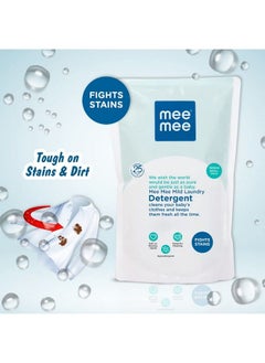 mee mee Mild Baby Liquid Laundry Detergent Bottle (500Ml) With Refill Pack (500Ml) Combo(Pack Of Two)  - Image 3