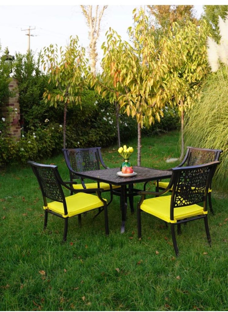 Schondor Furniture Frankfurt Table | 4 Seater | Outdoor Furniture | Dining Table | Made in Aluminum Cast  - Image 3