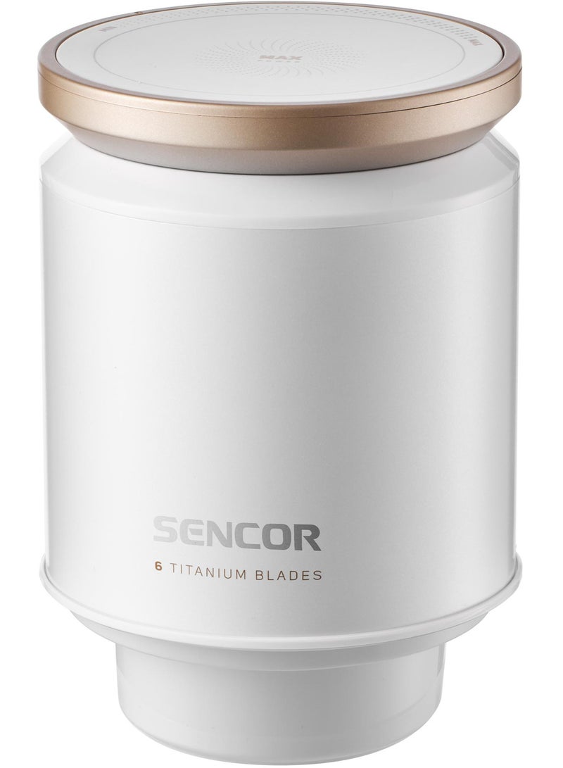 SENCOR Food Chopper Model SCB 7000WH – 800W Powerful Motor, 3L Glass Bowl, 6 Titanium Blades, Adjustable Speed Control, White - Image 1
