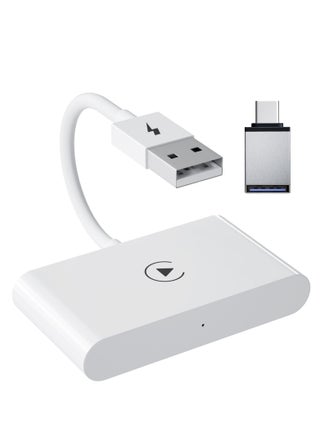 Wireless CarPlay Adapter for iPhone, Wireless Carplay Dongle Converts Factory Cars Wired Carplay to Wireless, Carplay Bluetooth Adapter, 5Ghz WiFi Auto-Connect Online Update, Support iOS 13+, White - pzsku/ZC40B54D2B67F49C39C65Z/45/_/1713006309/5f81d587-c157-435d-91d4-6c914f2fdc18