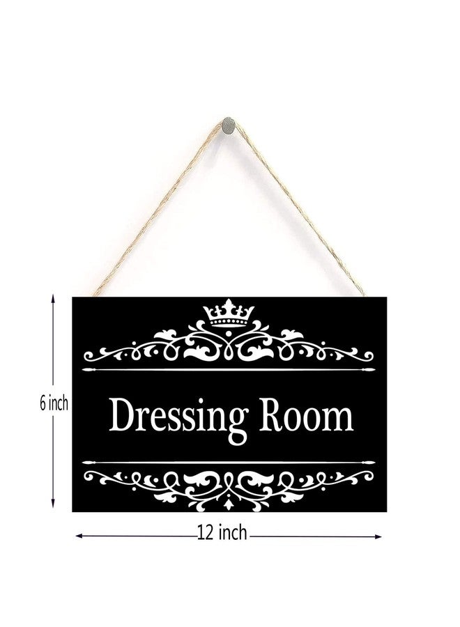 Henntile Dressing Room Sign - Decorative Wood Sign Home Decor,Wall Art，6 inch by 12 inch Hanging Sign - Image 2
