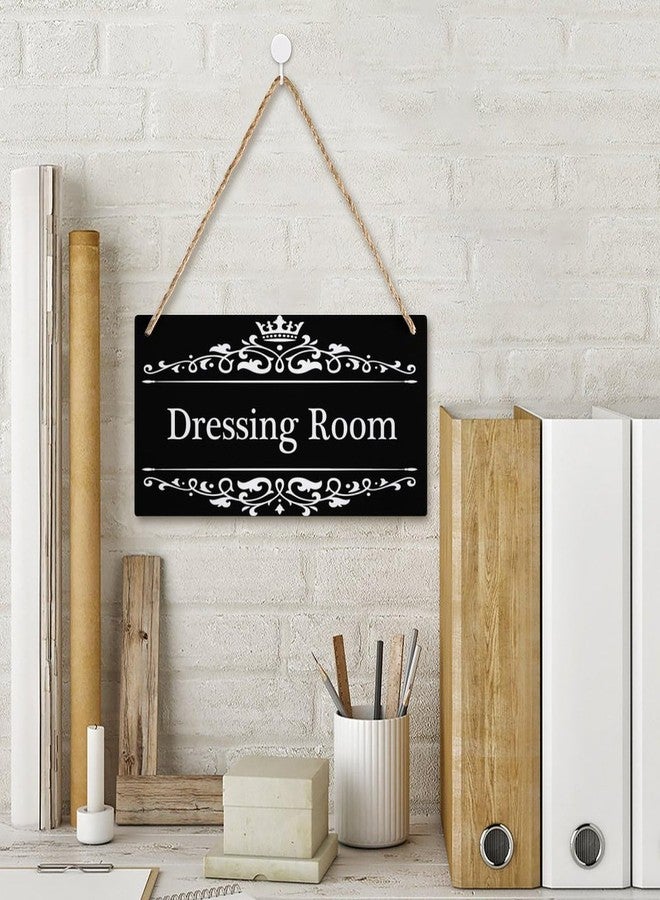Henntile Dressing Room Sign - Decorative Wood Sign Home Decor,Wall Art，6 inch by 12 inch Hanging Sign - Image 3