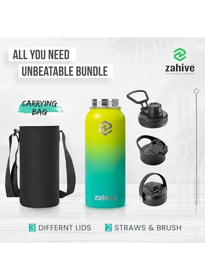 زاهايف زجاجة ماء من الفولاذ المقاوم للصدأ مع حقيبة - زجاجة ماء معزولة - Image 2