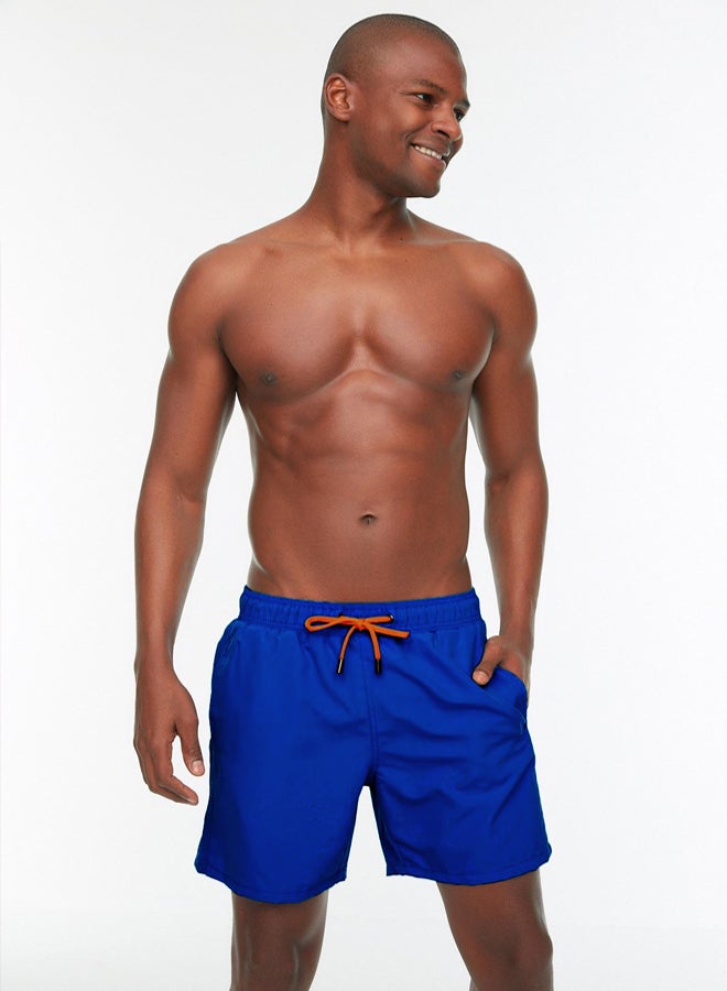 Trendyol Man Saks Basic Standard Size Swimsuit Swim Shorts - Image 1