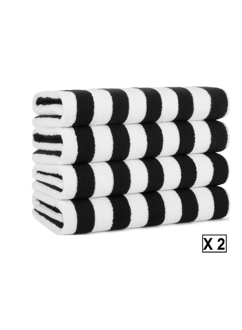 SIGNOOLA Signoola Two Beach towel 70 x 180 cm Black Stripes, 100% cotton.  - Image 5