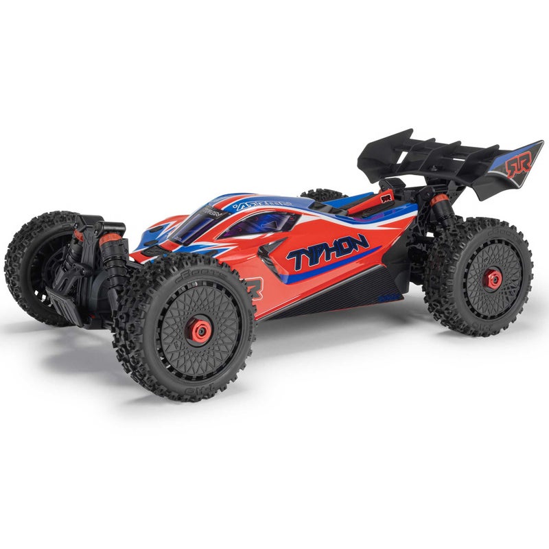 ARRMA سيارة آرما RC 18 تايفون 4X4 RTR بوجي حمراء (البطارية والشاحن غير متضمنين) ARA4206V4T3 - Image 3