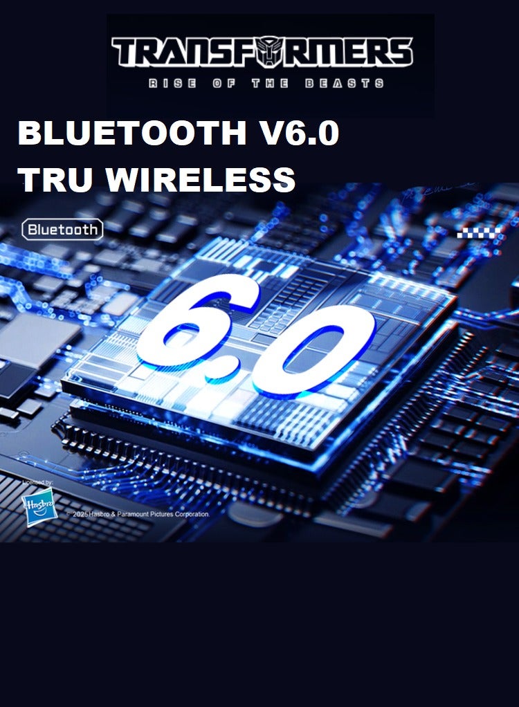 TRANSFORMERS Wireless Bluetooth Earbuds, RGB Ambient Light, Dual Game & Music Modes, Hi-Fi Stereo Sound, Low Latency Headphones TF-T97 – Bumblebee Edition - Image 4