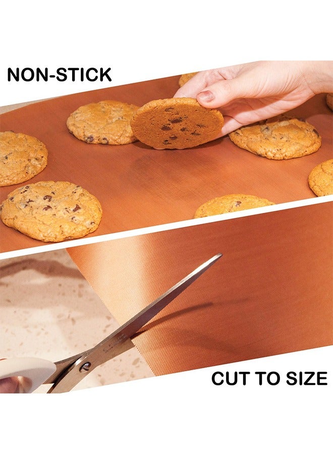 Oven Grill Mat Teflon Sheet 3 Pack for Heat Press Transfer Non-Stick Paper Reusable Heat Resistant Craft, High-temperature oven food-grade Baking Cloth Nonstick Oilcloth - Image 4
