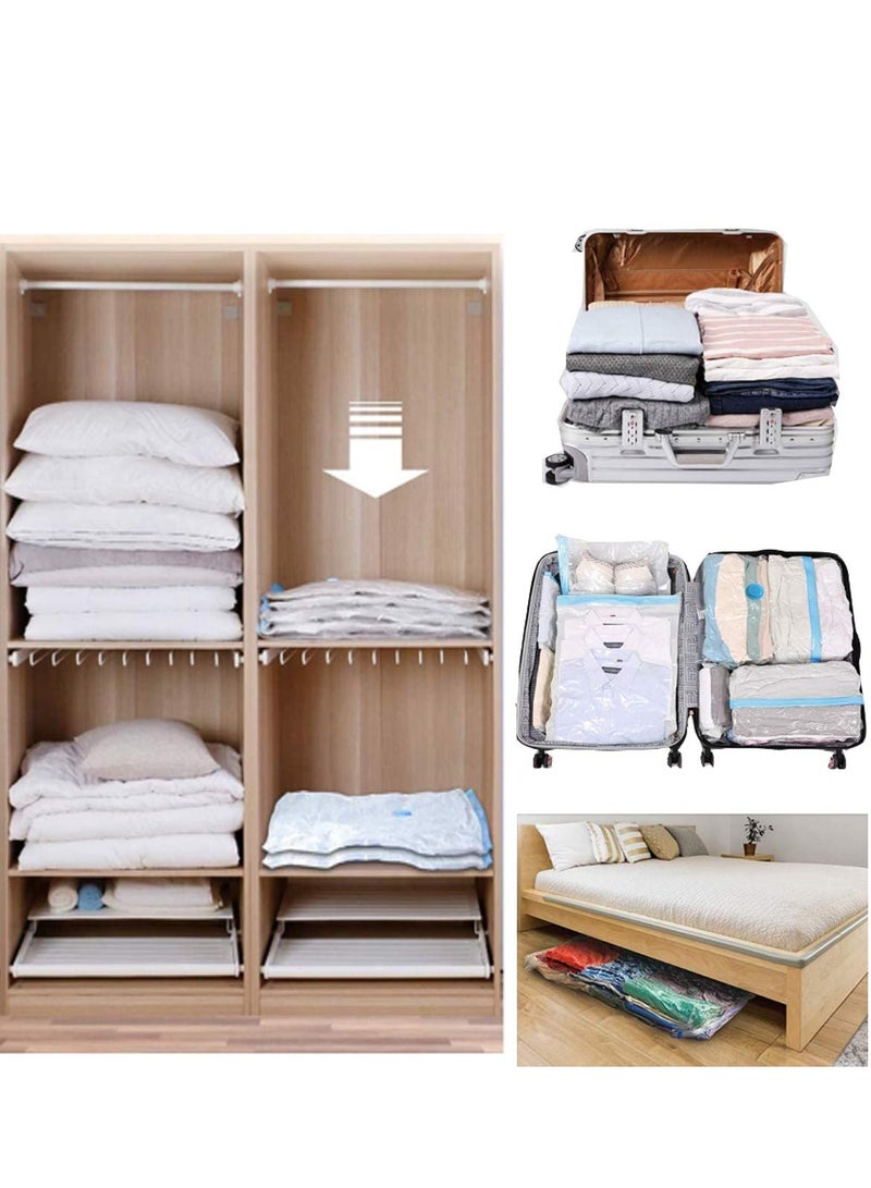 Vacuum Storage Bags for Clothes Pillows Bedding Blanket More Space Save Durable Travel Compression Pack 60x80cm  - Image 4