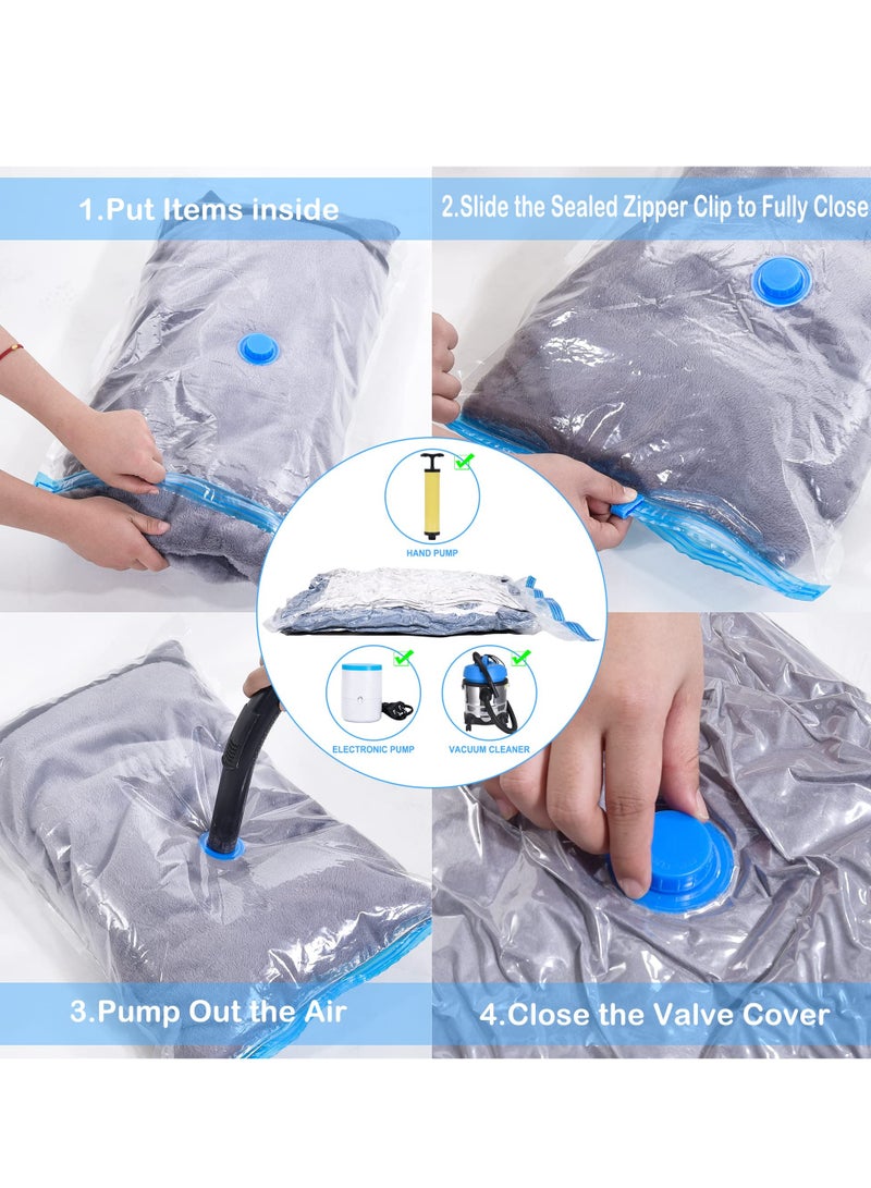 Vacuum Storage Bags for Clothes Pillows Bedding Blanket More Space Save Durable Travel Compression Pack 60x80cm  - Image 2