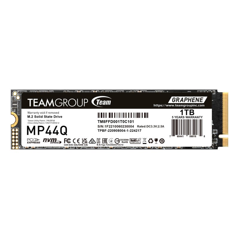 TEAMGROUP MP44Q 1TB SLC Cache Gen 4x4 M2 2280 PCIe 40 wNVMe Laptop Desktop NUC NAS SSD ReadWrite Speed up to 70005900MBs TM8FFD001T0C101 - Image 2
