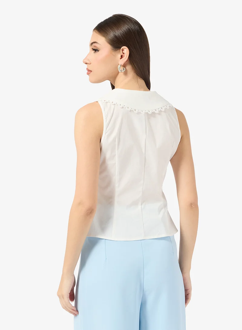 ELLA Vest Tie Up Top