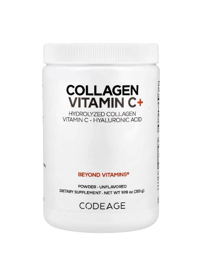 Codeage Codeage, Collagen Vitamin C+ Powder, Unflavored, 9.98 oz (283 g)  - Image 1