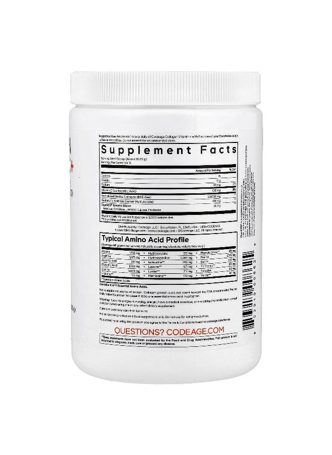 Codeage Codeage, Collagen Vitamin C+ Powder, Unflavored, 9.98 oz (283 g)  - Image 2