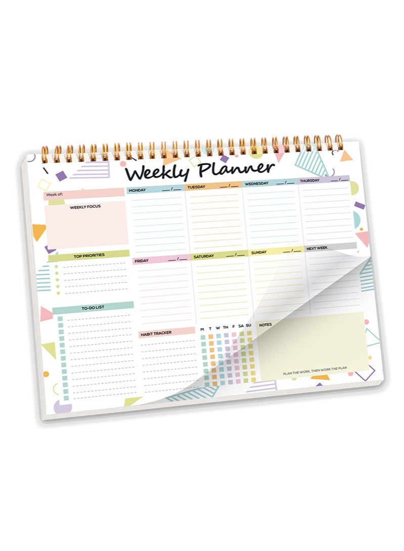 AVACraft Weekly Planner - 52 Tear-Off Sheets, To Do List & Desk Calendar, 24.7x17.5cm - Image 1