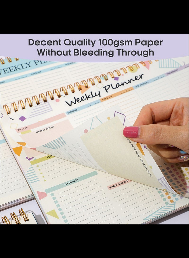 AVACraft Weekly Planner - 52 Tear-Off Sheets, To Do List & Desk Calendar, 24.7x17.5cm - Image 5