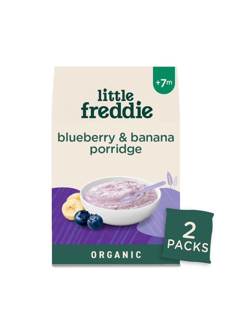 Little Freddie Organic Blueberry & Banana Porridge (7+ Months) 160g - Image 1