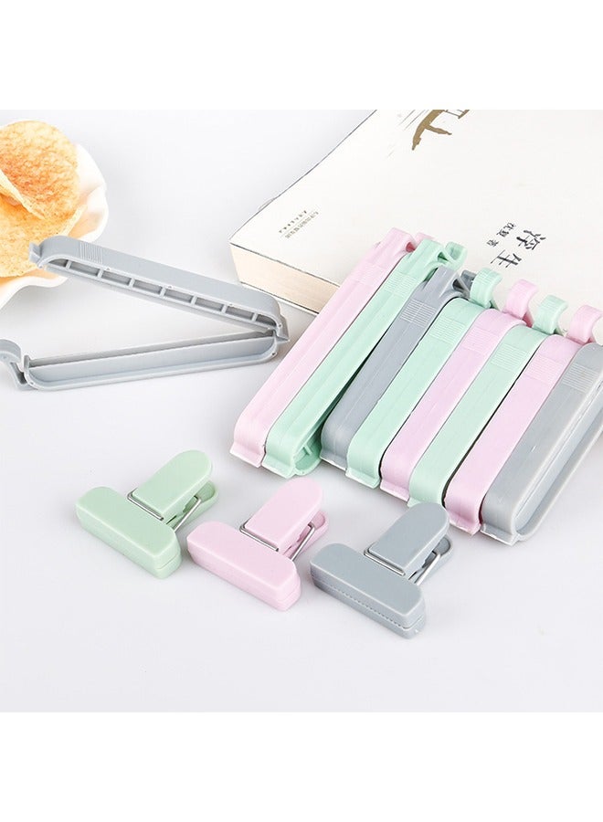 HS Sealing Clips, 12 PCS Food Sealing Clips Plastic Bag Sealing Clip Clamp Sealer for Kitchen, Snack Bag Clips, Crisp Packet Clip, Fresh Food Storage Clips Sealer, Colorful - Image 2