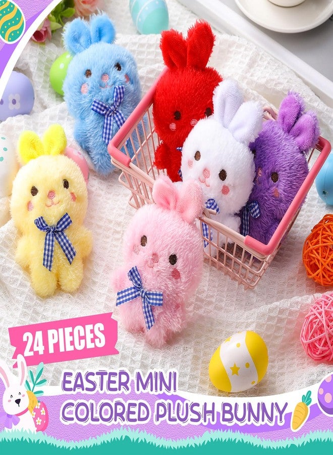 Blueweenly 24 Pcs Easter Bunny Stuffed Animal Bulk Easter Bunny Plush Mini Rabbit Plush Tiny Rabbits Plushies Dolls for Gift Easter Baskets Filler Party Favors - Image 4