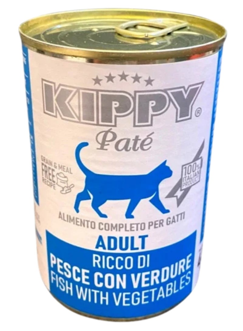Kippy Pate Canned Fish & Vegetable Flavored Cat Food (400g)