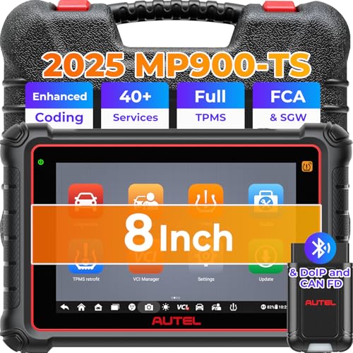 Autel MaxiPRO MP900-TS Scanner: 2025 Level-up of MP808S-TS, MP808BT Pro, MS906TS w/DoIP CAN-FD, 40+ Services, OE ECU Coding, TPMS Programming Relearn, Bi-Directional Test, All System Scan, FCA SGW - Image 1