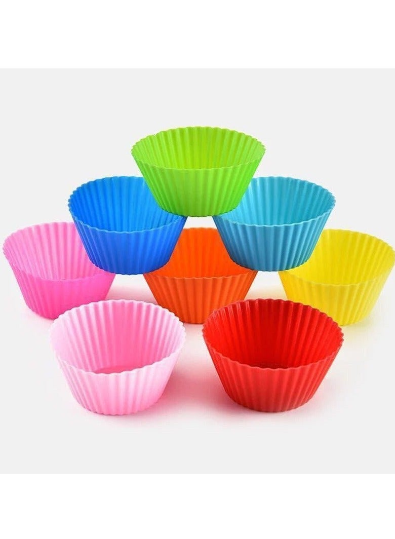 12-Piece Multicolor Cupcake and Muffin Pan Set  - Image 1