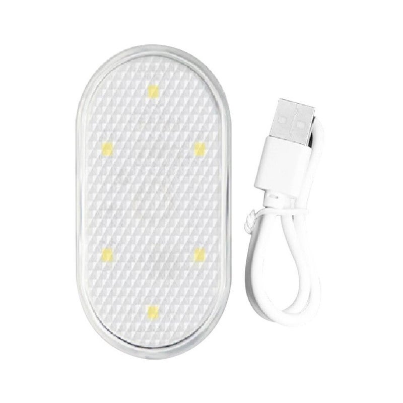 Touch Reading Light 1 Size White: One Touch Lighting - Space Saving USB Rechargeable Book Light for Home, Car, Dark Storage Compartments - Image 4