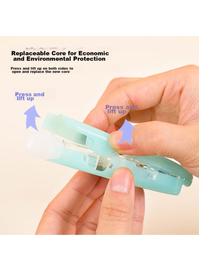 Kokuyo Campus Pen-Shaped, Dot Glue Refillable, Pointed Double-Sided Tape, Creative Correction Tape, Pink, 1 Piece, Wsg-Dm41 - Image 4