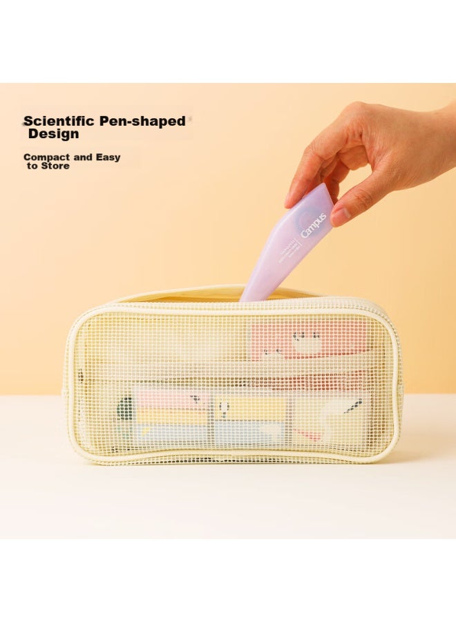 Kokuyo Campus Pen-Shaped, Dot Glue Refillable, Pointed Double-Sided Tape, Creative Correction Tape, Pink, 1 Piece, Wsg-Dm41 - Image 2