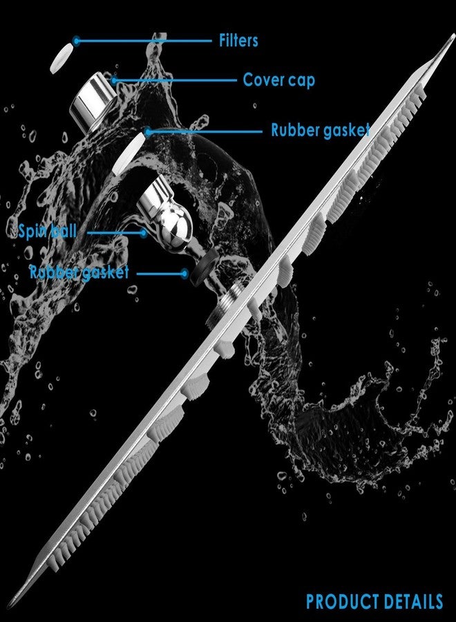 MLD Stainless Steel 6 inch 15 cm overhead rain shower for bathroom Square With 18 inch long steel shower arm Silver, Chrome Finish - Image 5