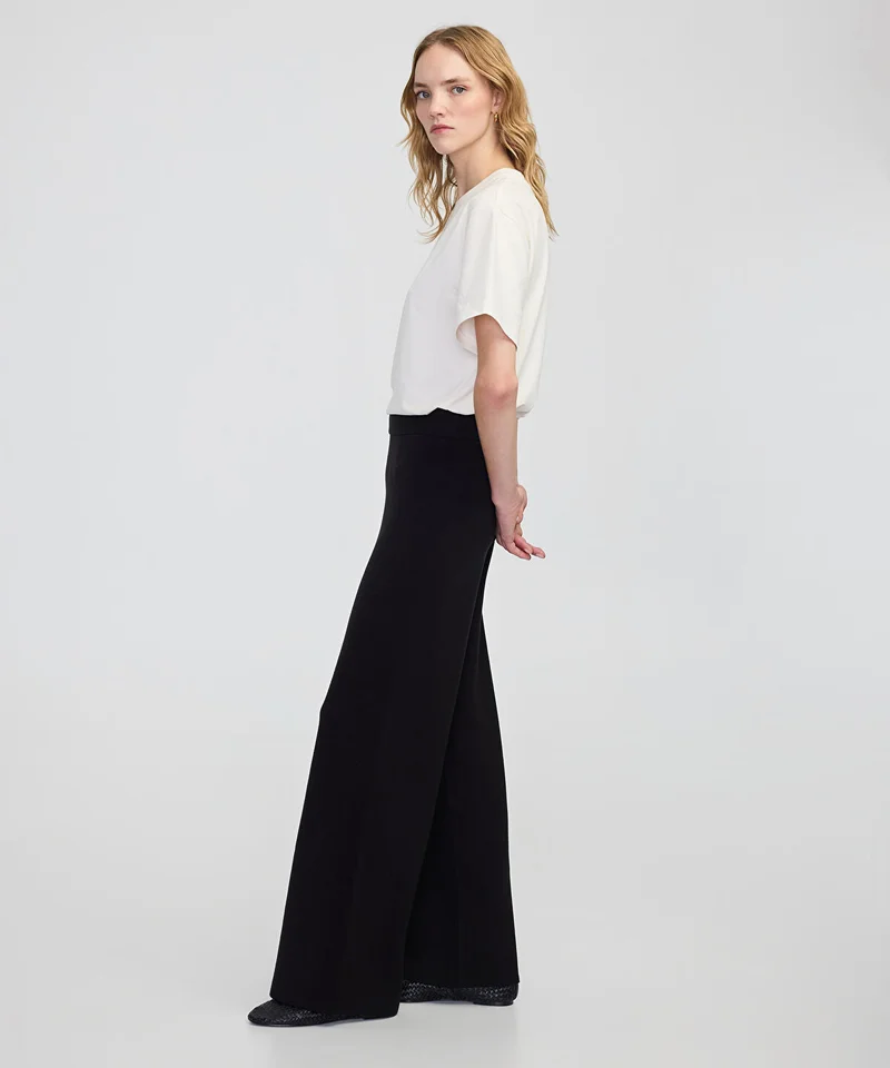 Ipekyol  Wide-Leg Knit Trousers with Elastic Waist for Women | Best Price UAE