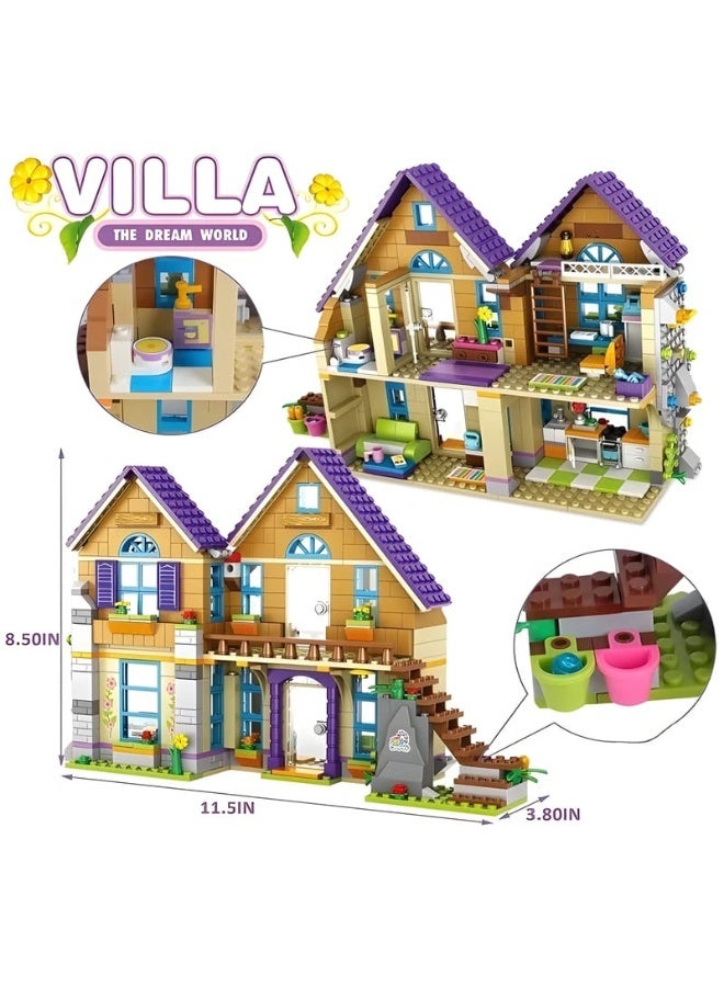 Villa The Dream World Building Bricks, 861Pcs - Image 4