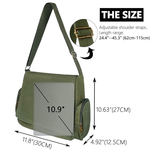 VODIU Personalized Pattern Messenger Bag Cute Canvas Crossbody Bags for Women/Men Shoulder Handbags Hobo Purses with Pockets - Image 5