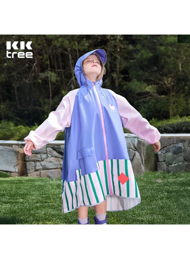 Kocotree Kk Tree Kids Raincoat With Backpack Cover For Boys And Girls, Children's School Rain Poncho