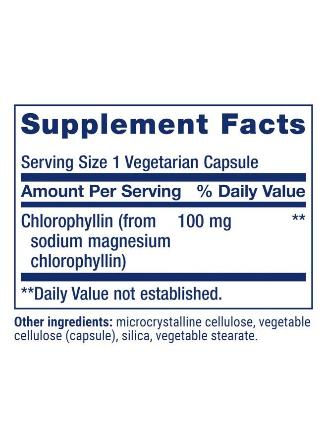 Life Extension كلوروفيلين، مضاد أكسدة ودعم صحة الحمض النووي، خالي من الغلوتين، غير معدل وراثيًا، نباتي، 100 كبسولة نباتية - Image 3