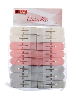 16 Pcs Cloth Clip Plastic And Iron Dc2006 Laundry Clothes Pins Clips With Springs