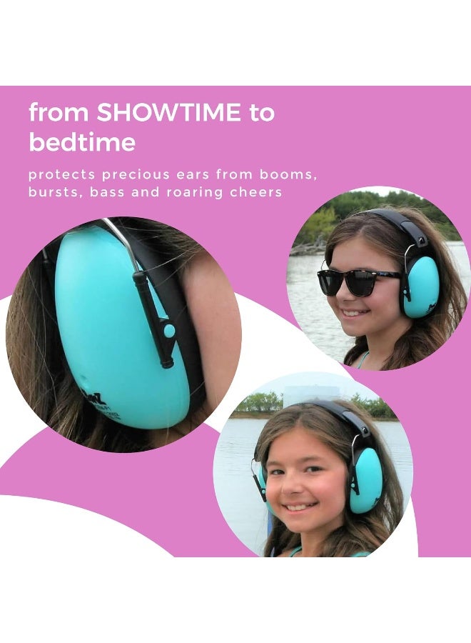 Banz Banz Kidz Earmuffs 2 Years & Older â€“ Lagoon Blue - Loud Noise Cancelling Kids Headphones & Toddler Ear Muffs, Size Adjustable - Image 5