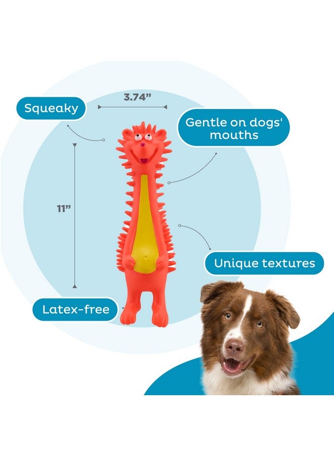 Outward Hound Latex-Free Big Squeak Hedgehog Dog Toy - Image 3