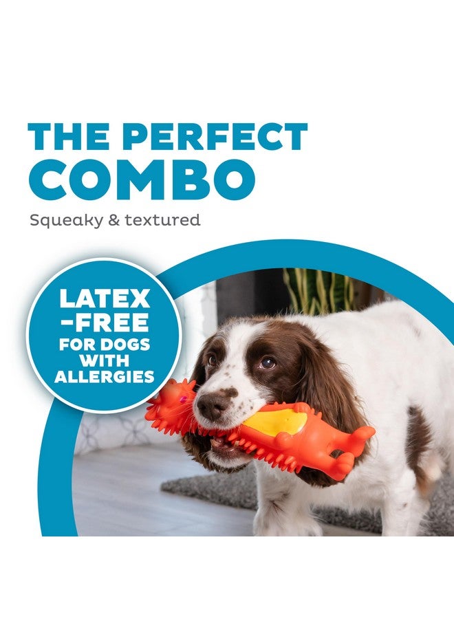 Outward Hound Latex-Free Big Squeak Hedgehog Dog Toy - Image 2