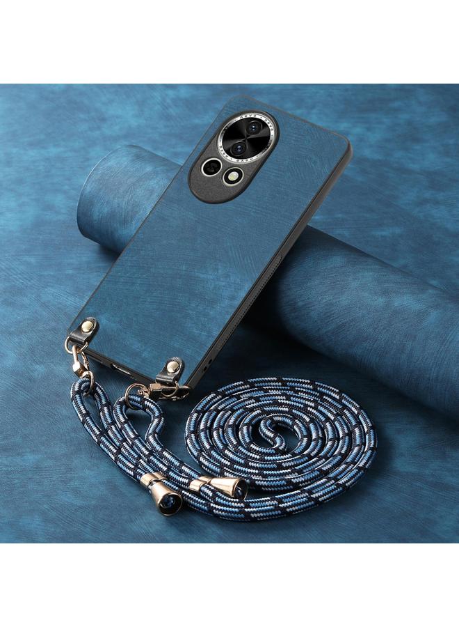 S-TOP Case For Huawei P50 Vintage Leather PC Back Cover Phone Case with Crossbody Strap - Image 4