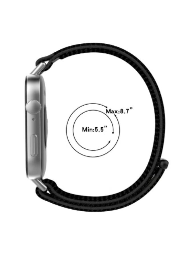 حزام نايلون مع لفافات فليكس، مناسب لساعة Huawei Fit 3/ Fit 4/ Fit 4 Pro، مقاوم للماء، مسامي وقابل للتعديل. - Image 2
