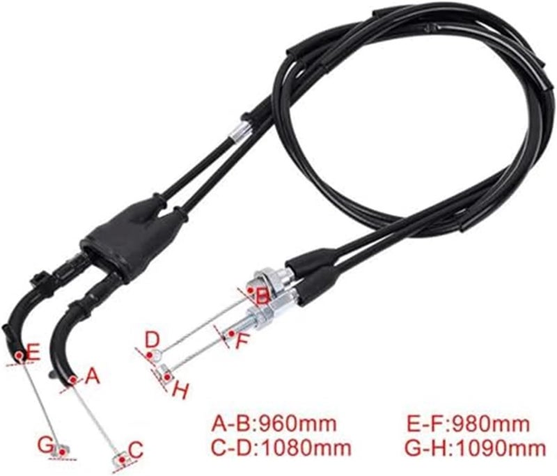 Vuzmode Motorcycle Throttle Housing Cable Line Wire - Image 4