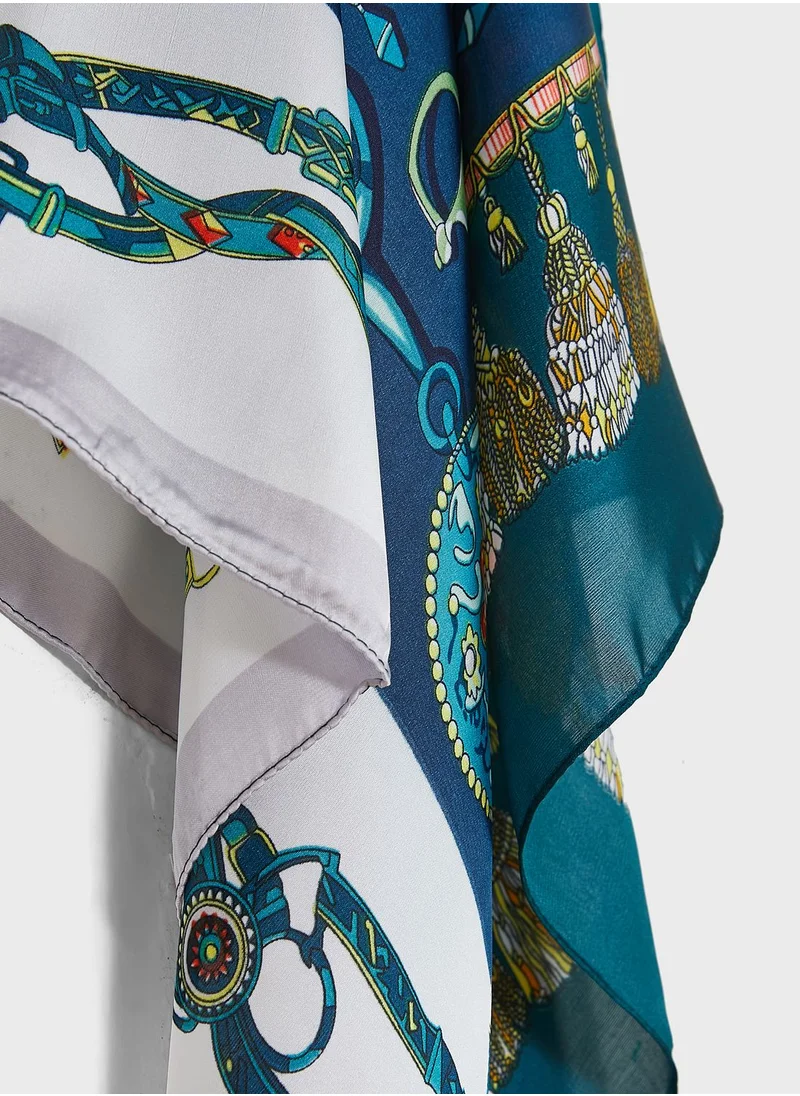 ELLA Abstract Print Silky Scarf