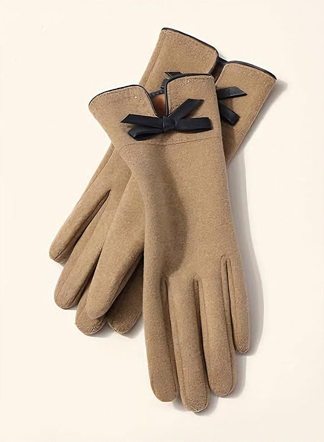 Happy D Women's Gloves Winter Thickened Warm Gloves Cycling Gloves - Image 1