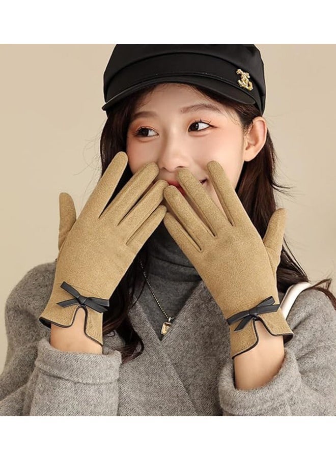 Happy D Women's Gloves Winter Thickened Warm Gloves Cycling Gloves - Image 2