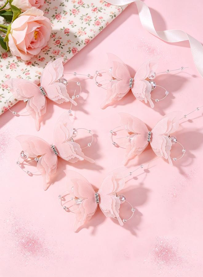 Take Two Set of 5 - Butterfly Hair Clips - Image 3