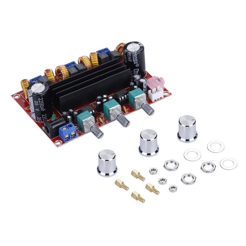لوحة مضخم رقمي مع 2.1 قناة XH-M139 مضخم طاقة صوتي TPA3116D2 2*50 واط + 100 واط جهد واسع 12 فولت-24 فولت - Image 1
