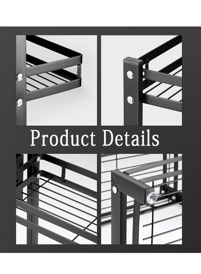 DARIYAH 3-Tier Countertop Kitchen Spice Rack Storage Organizer Shelf with Cutting Board, Blade, Spoon Holder - Image 4