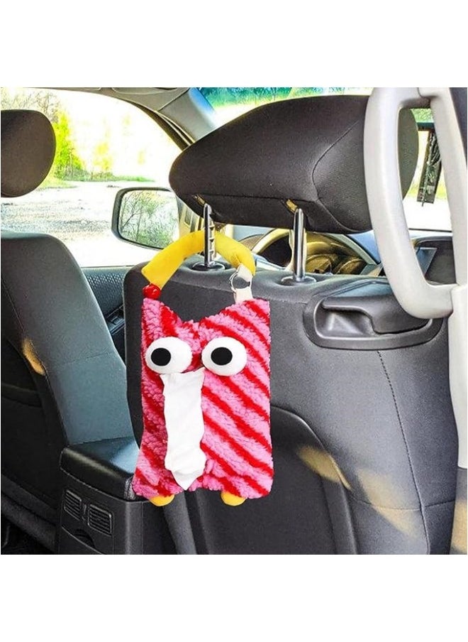 Generic Car Tissue Dispenser,Car Armrest Tissue Holder | Fun Plush Headrest Tissue Dispenser, Armrest Tissue Holder  - Image 3